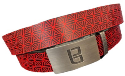 Aztec golf belt from Buca Belts.  Colorful golf belts.  Leather golf belt